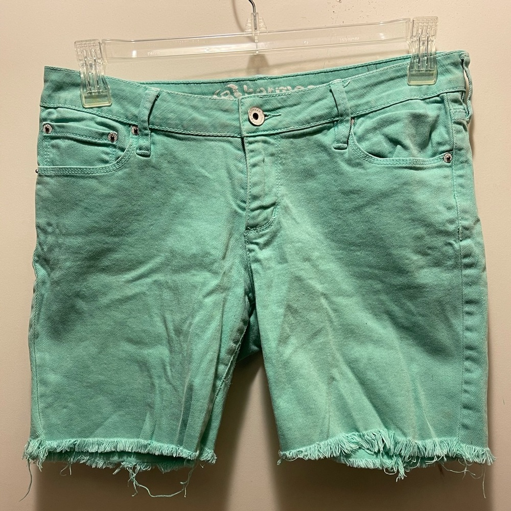 Women’s Bullhead Light Green Jean shorts